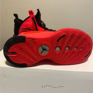 Kids Red and Black Basketball Shoes